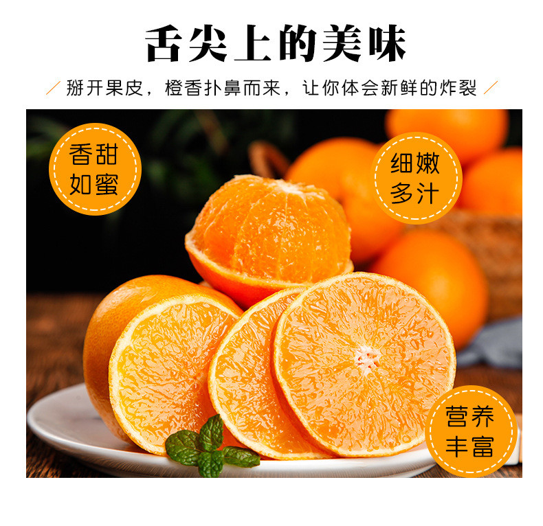 鲜小盼 【帮扶】湖北伦晚脐橙 5斤当季新鲜采摘橙子皮薄多汁