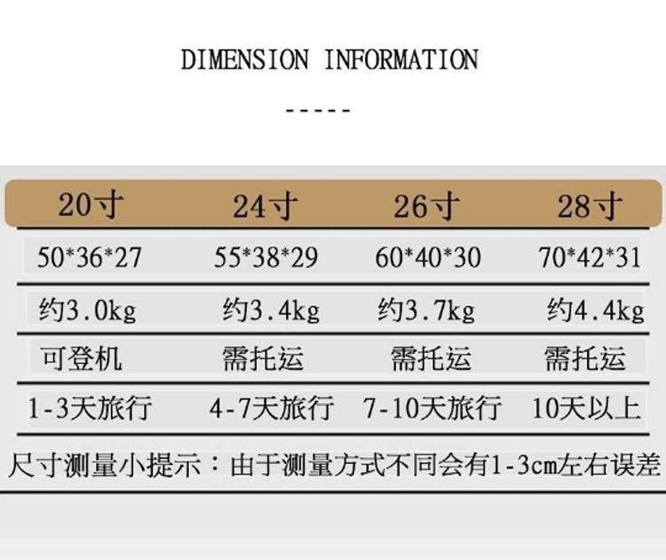 迹添雅 宽拉杆超大容量旅行箱女高颜值男拉杆箱结实耐用加厚多功能