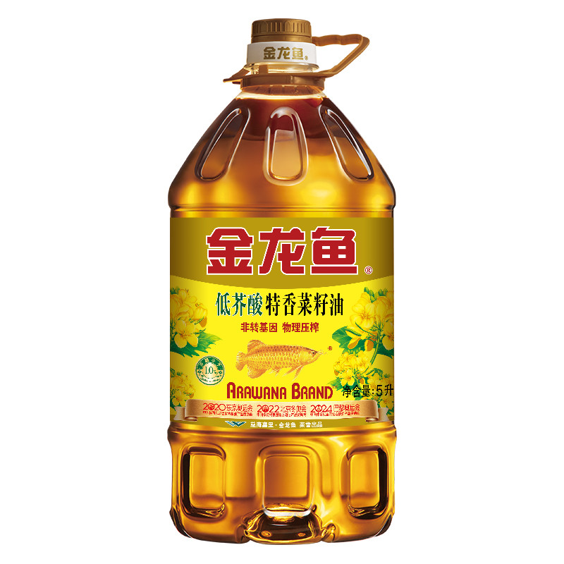 金龙鱼 金龙鱼特香低芥酸菜籽油5L*1(非转压榨)
