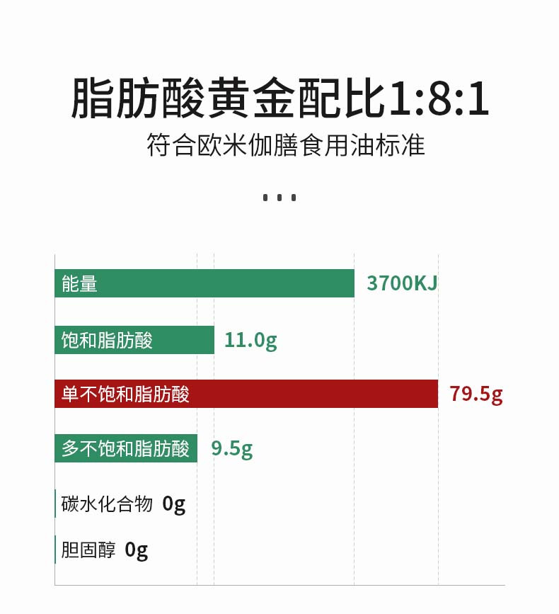 得尔乐 有机山茶油325mL 冷榨一级 低温榨取食用油