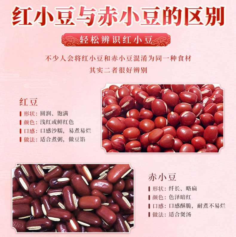 北纯 有机红小豆1.25kg 东北五谷杂粮红豆粥甜品原料杂粮粥