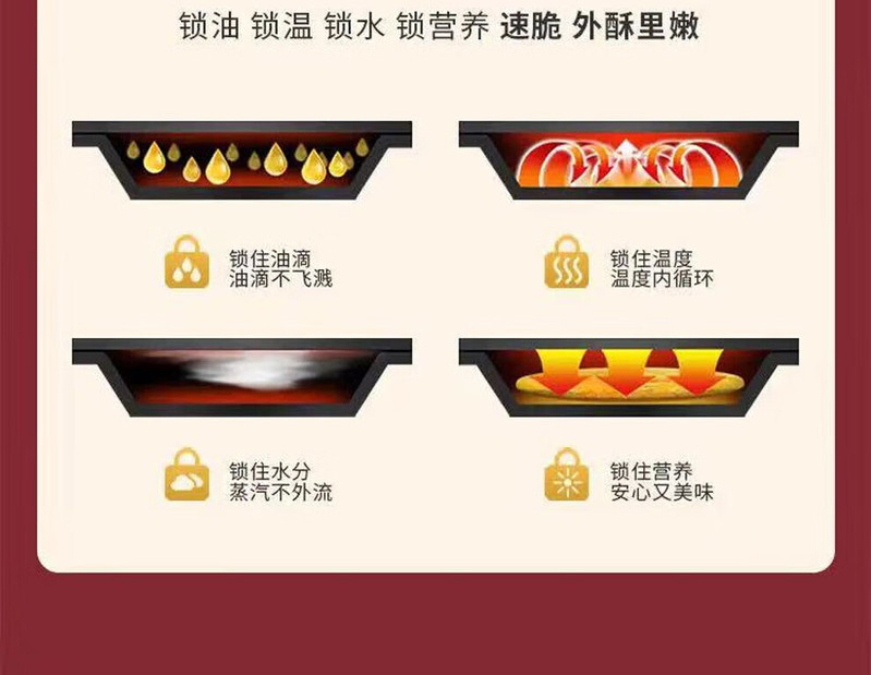 利仁LIVEN 饼铛大火力烙饼锅煎饼锅煎烤机家用双面热 LPBC-101 LPBC-101