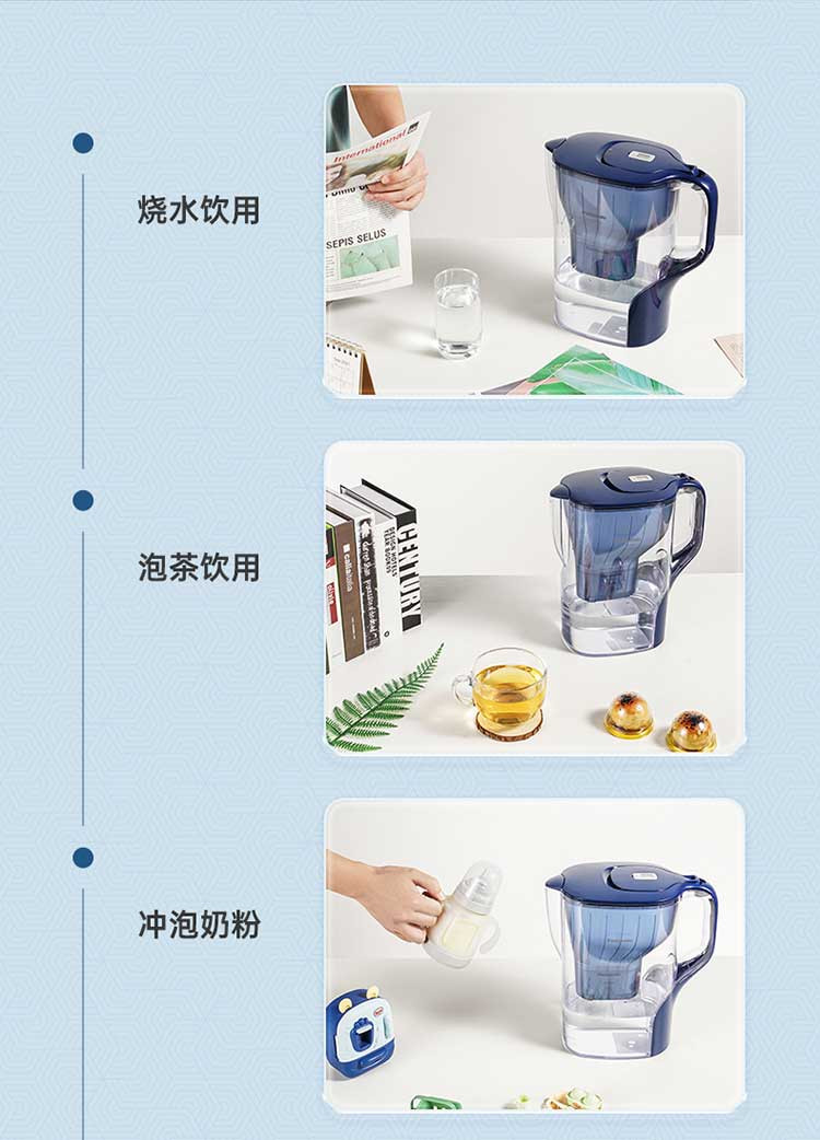 松下/PANASONIC 过滤净水器 厨房自来水过滤直饮水 4.2L水壶 TK-EUN