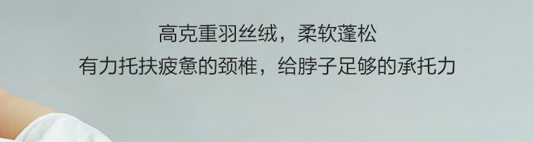  网易严选 安睡羽丝绒枕两只装亲肤高弹