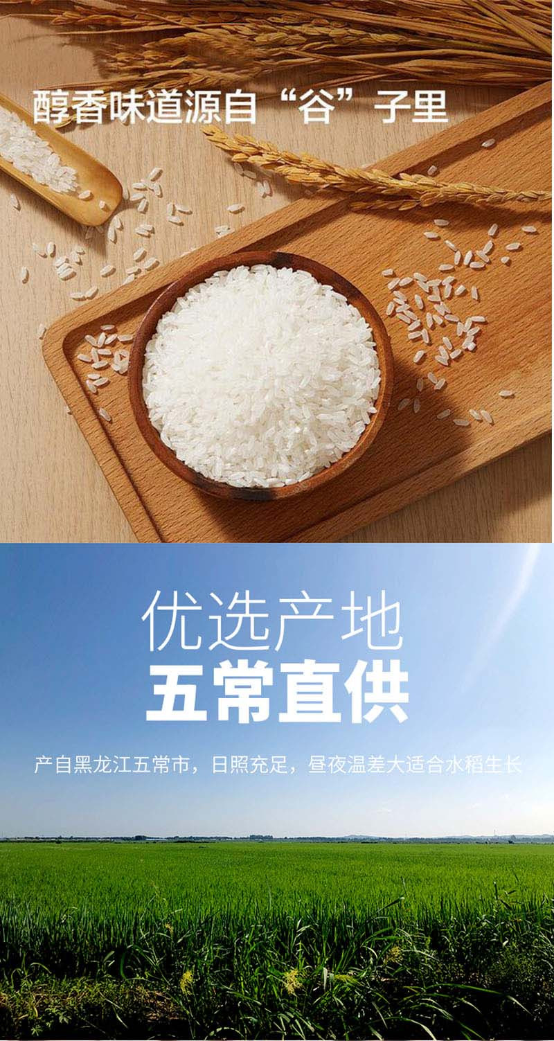  农家自产 洛阳农品 五常大米稻花香2号5kg优质一级大米