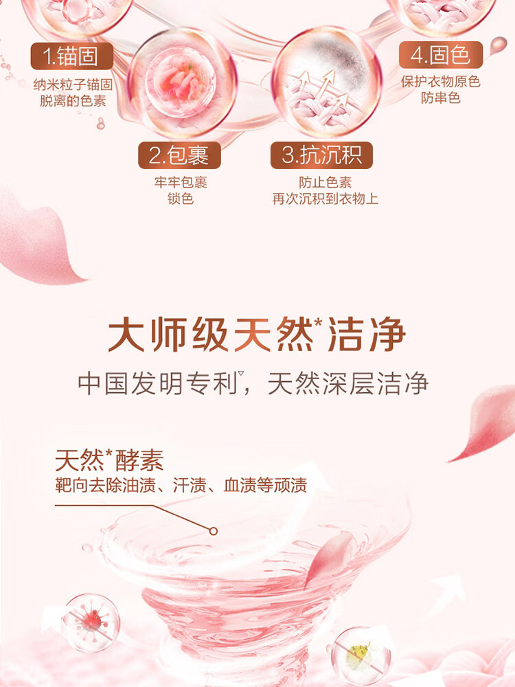 立白 大师香氛洗衣液2kg*2瓶+500g*4袋+柔顺剂100g