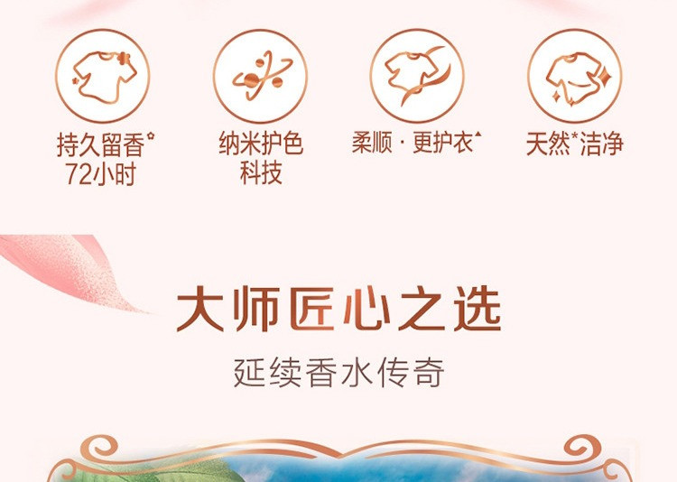 立白 大师香氛洗衣液+柔顺剂