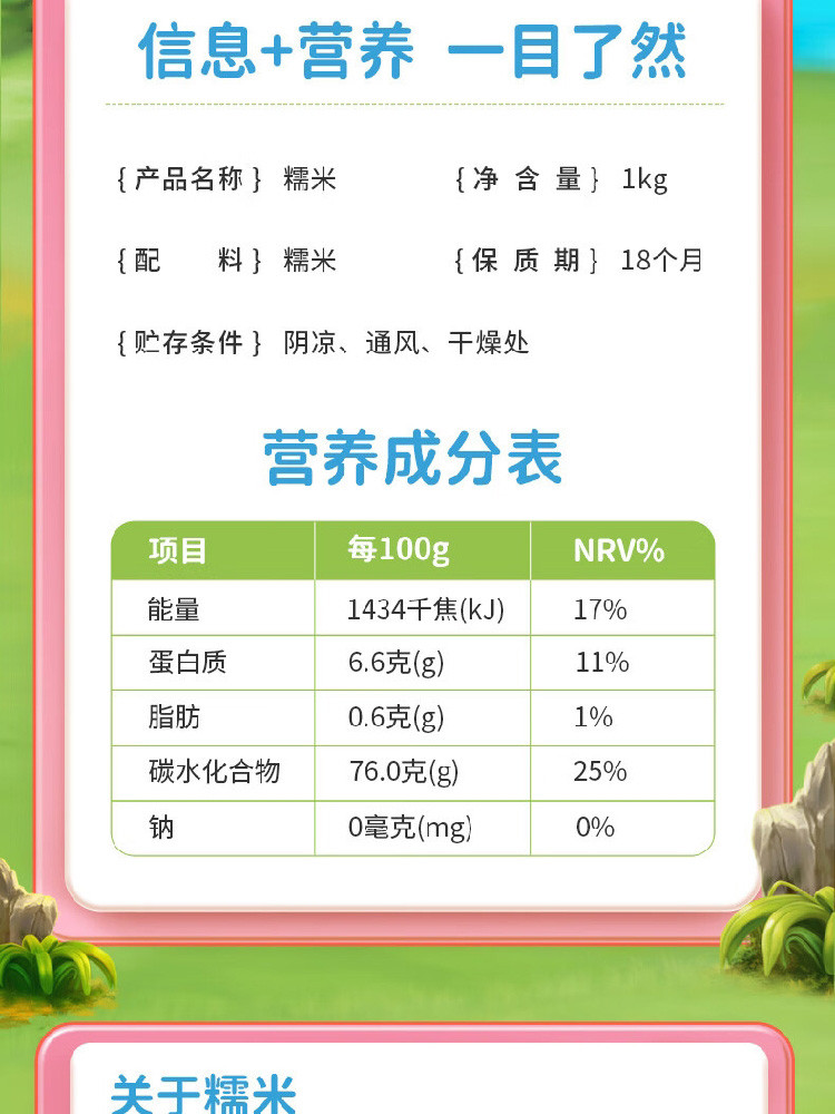 十月稻田 糯米1kg