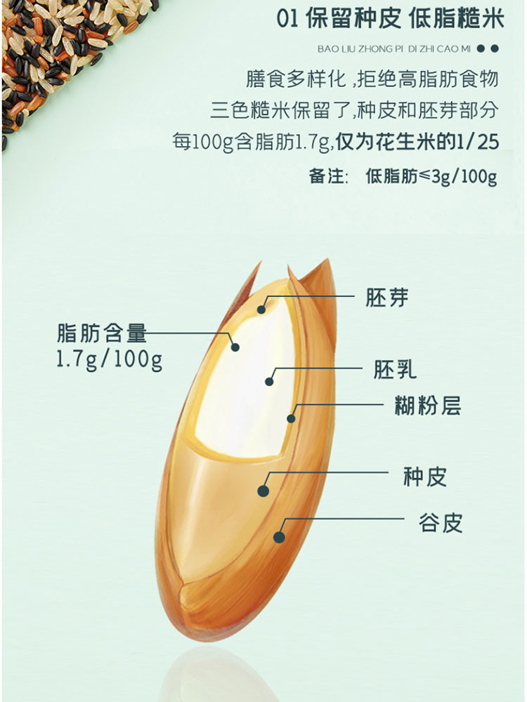 十月稻田 磨米世家 三色糙米 1kg