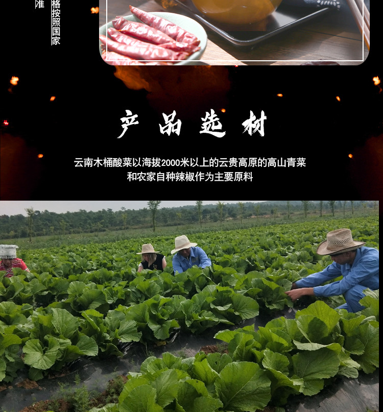 农家自产 【沾益特产】白水泉关木桶干酸菜高原种植青菜腌制多种吃法