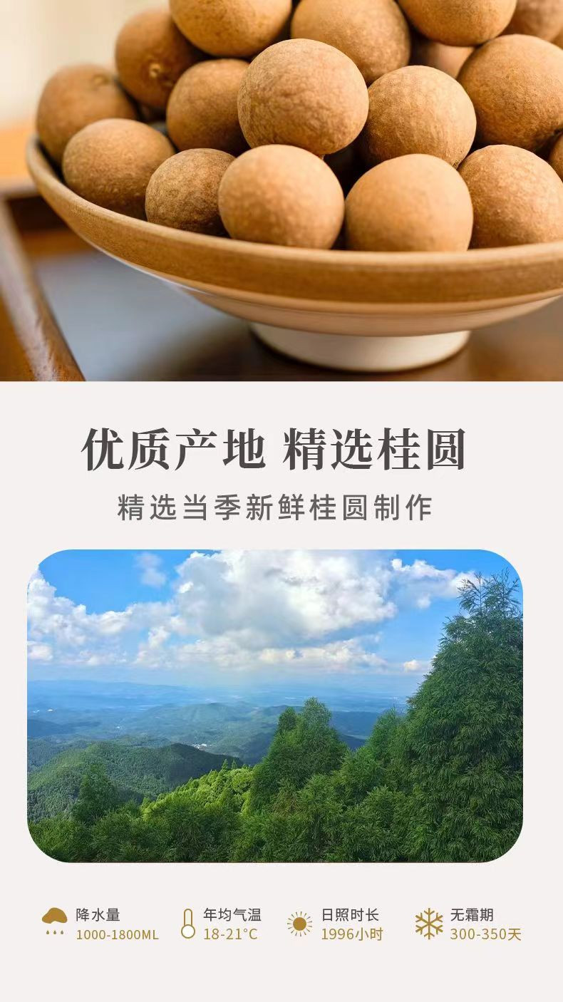 平晏果园 桂圆干肉厚核小壳薄新鲜煲汤泡茶即食龙眼干特产