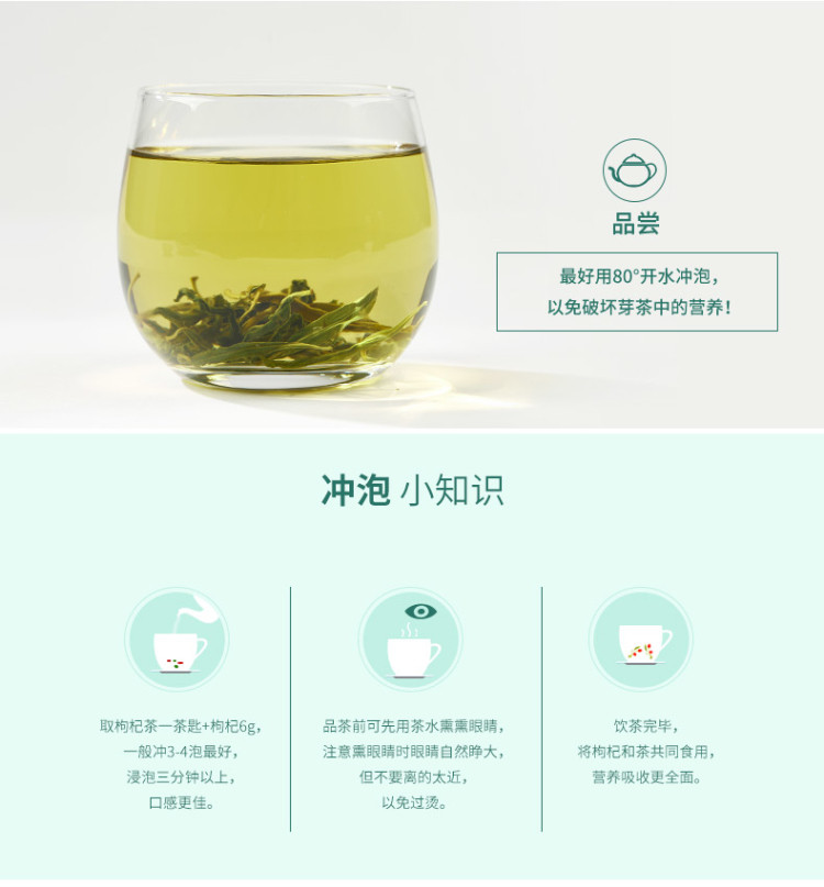 绿多源 枸杞叶茶100g新鲜枸杞叶嫩茶清火现摘枸杞嫩芽叶片清新遮口气