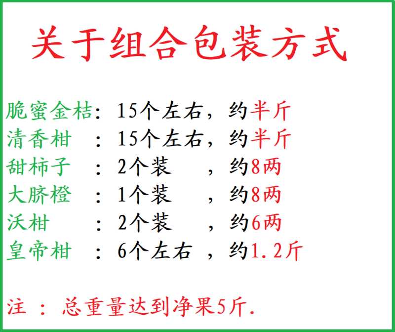 农家自产 券后19.9广西当季新鲜水果组合金桔甜柿脐橙清香柑皇帝柑