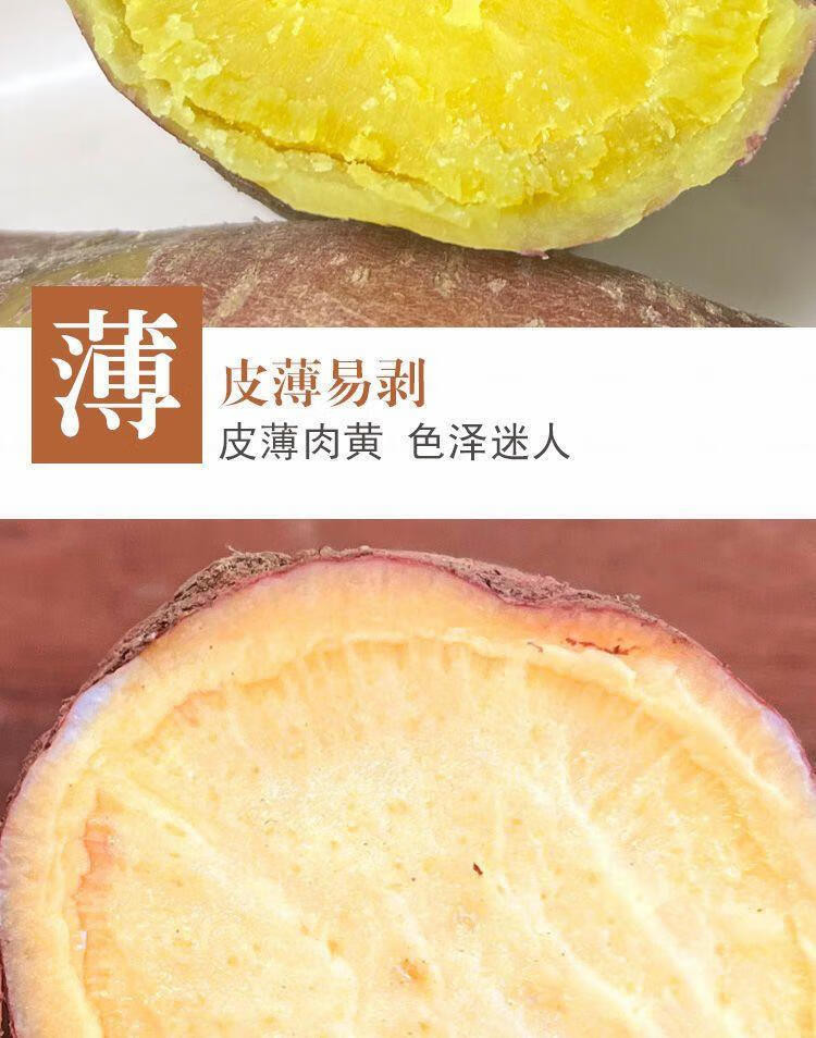 沃丰沃 当季正宗板栗红薯现挖新鲜红皮黄心地瓜番薯【5斤中果】农家自种