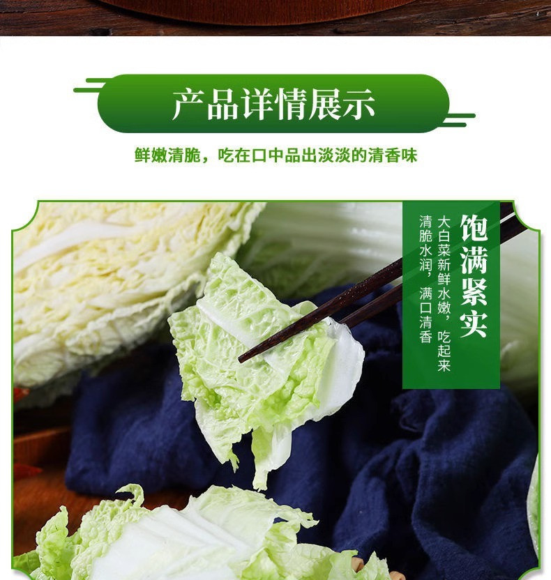 沃丰沃 大白菜冬储【2一3斤】大白菜农家自种新鲜现砍现发酸辣白菜原料