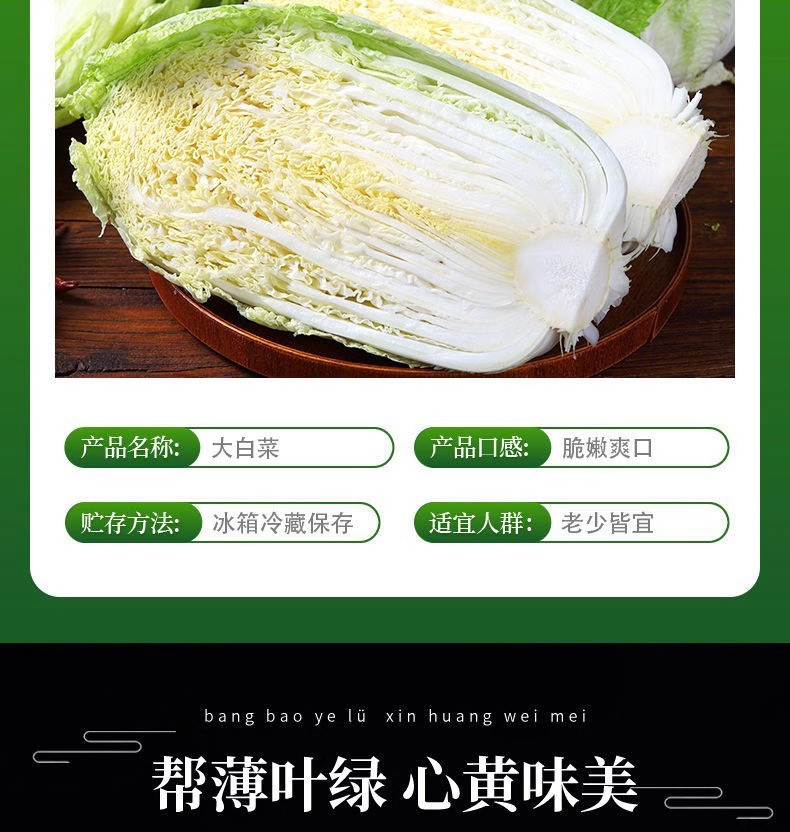 沃丰沃 大白菜冬储【2一3斤】大白菜农家自种新鲜现砍现发酸辣白菜原料