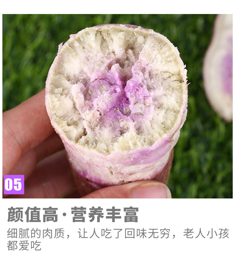 外婆喵 【助农】广东茂名冰淇淋红薯自种现发3斤新鲜农家番薯