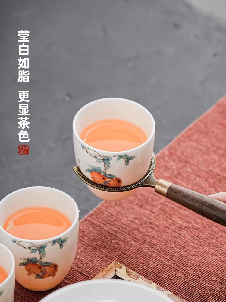 上古名屋 羊脂玉品茗杯