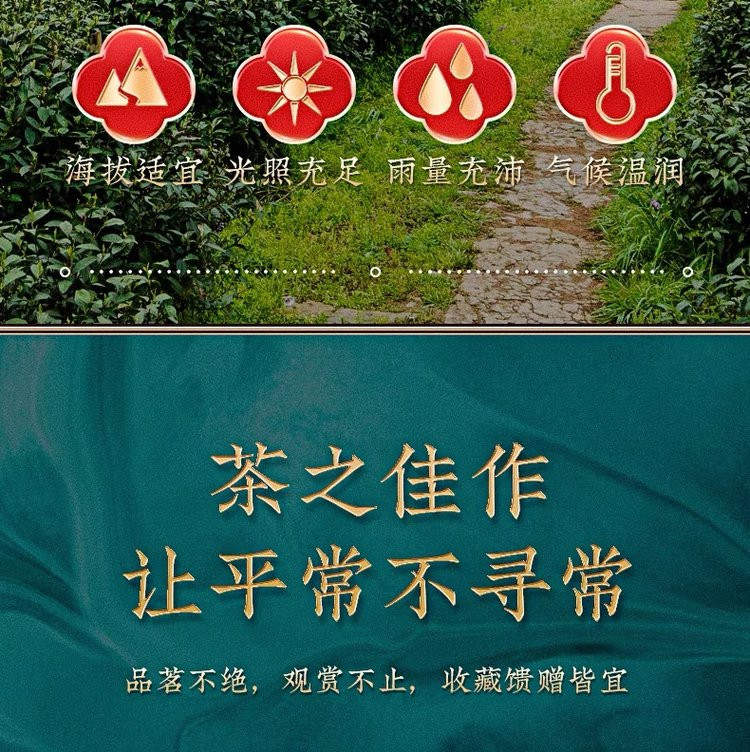 无俩  岁月如茶金骏眉2罐（150克/罐礼盒装+手提袋）礼盒随机发