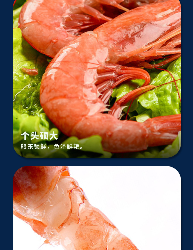 简鲜 阿根廷红虾净重4斤/盒海鲜大虾