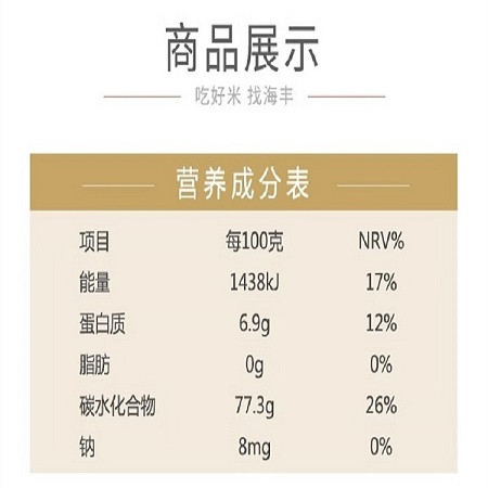 知青海丰农场 海丰农场美味生态大米10公斤装