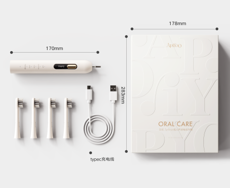 艾优/apiyoo 防水软毛声波电动牙刷智能情侣礼盒深层清洁牙齿护龈成人五种模式