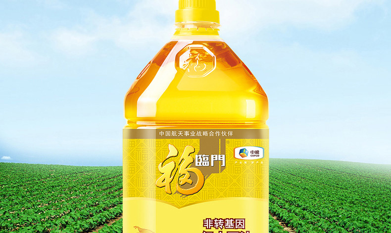 福临门 非转基因一级大豆油5L