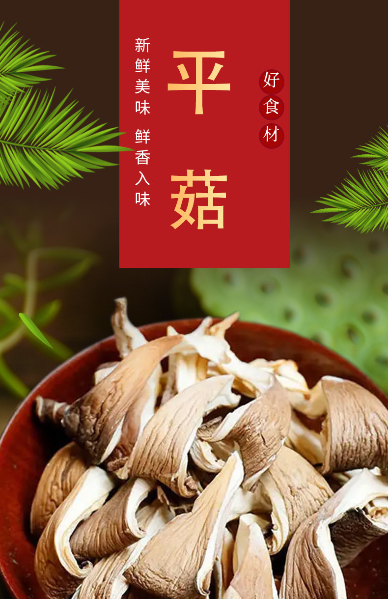 丹江君品 干平菇 80g/瓶 平菇条菌菇干货食用菌煲汤火锅食材