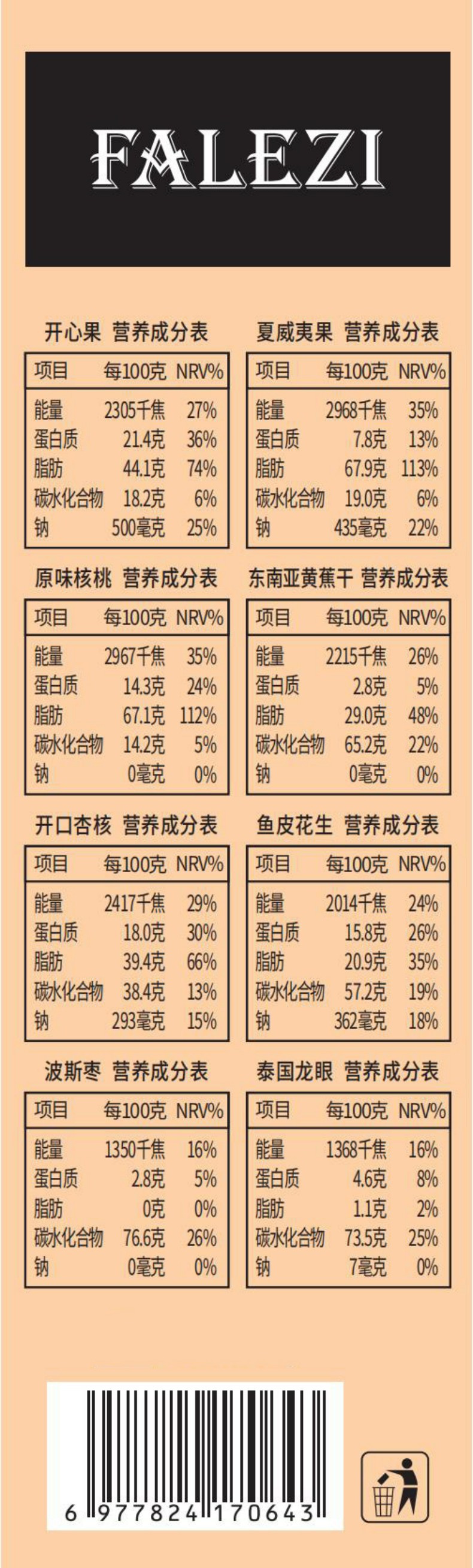 法乐兹 巴黎印象坚果礼盒1600g