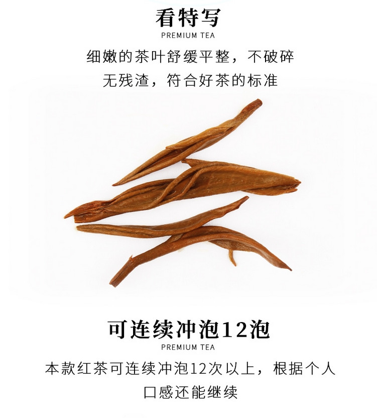 八百秀才  广东特产英德红茶英红九号送礼茶叶一级功夫醇香型