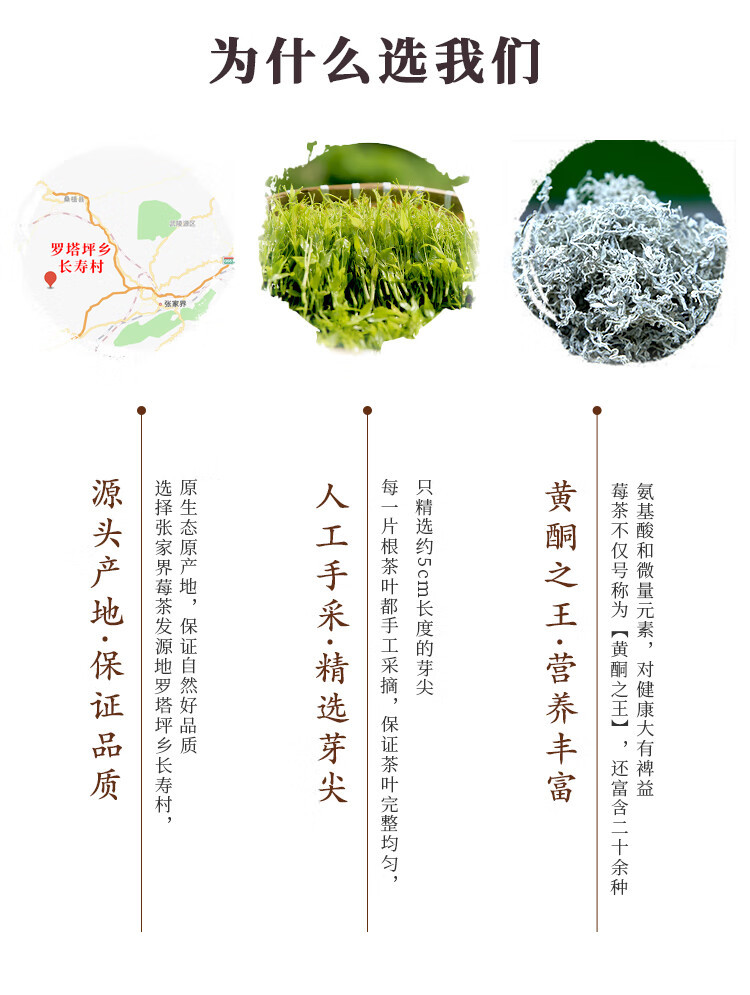 武陵郡 莓茶100g罐装张家界正宗龙须牙尖藤茶