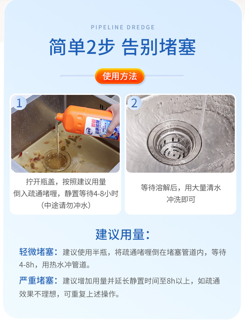 老管家（LAOGUANJIA） 管道疏通啫喱速效分解1kg