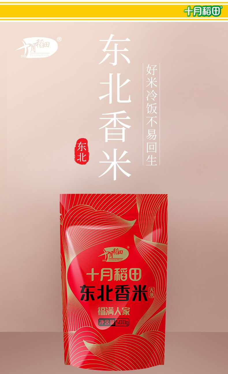 十月稻田 东北珍珠米500g