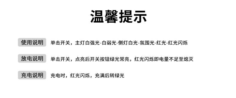 何大屋 手电筒强光超亮户外露营照明灯远射多功能应急灯 多功能手电筒