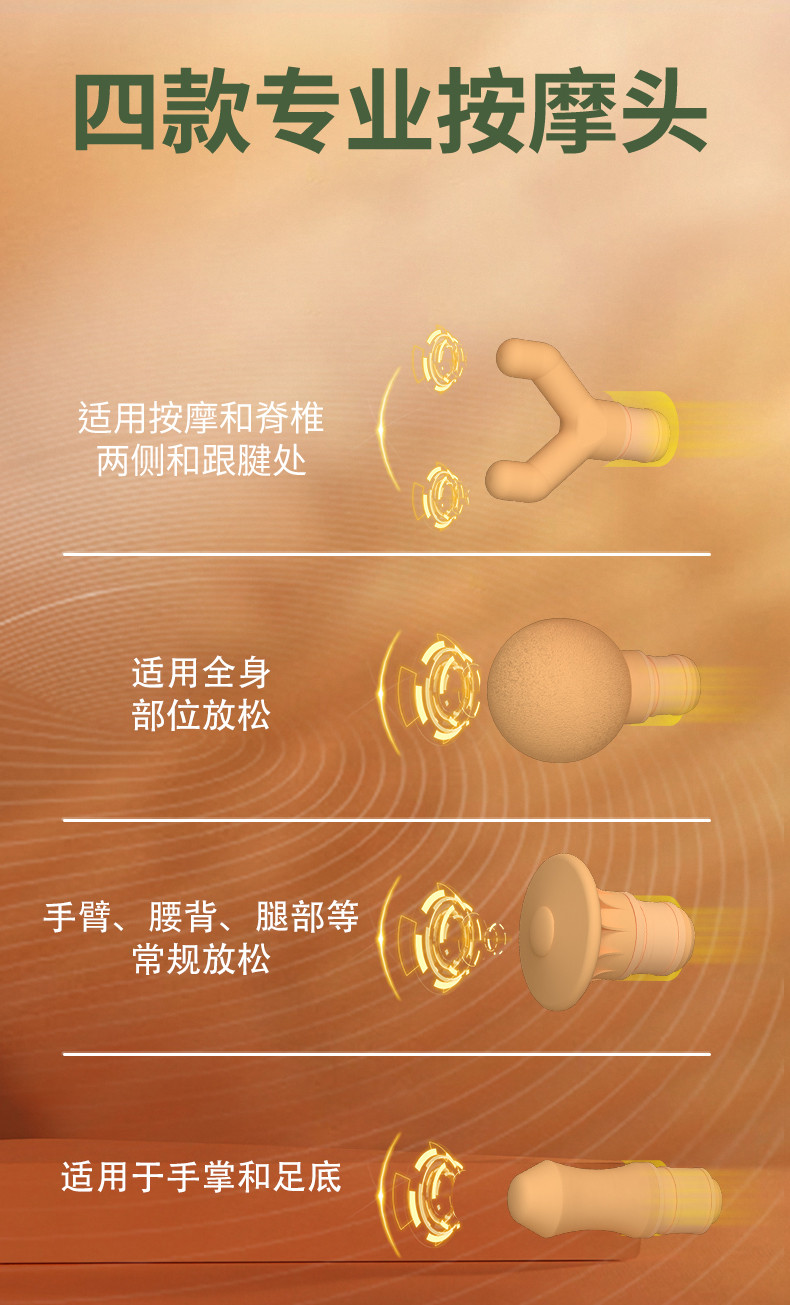 和正/HEZHENG 筋膜枪肌肉按摩器肩颈腿部颈膜枪健身运动训练便携按摩仪