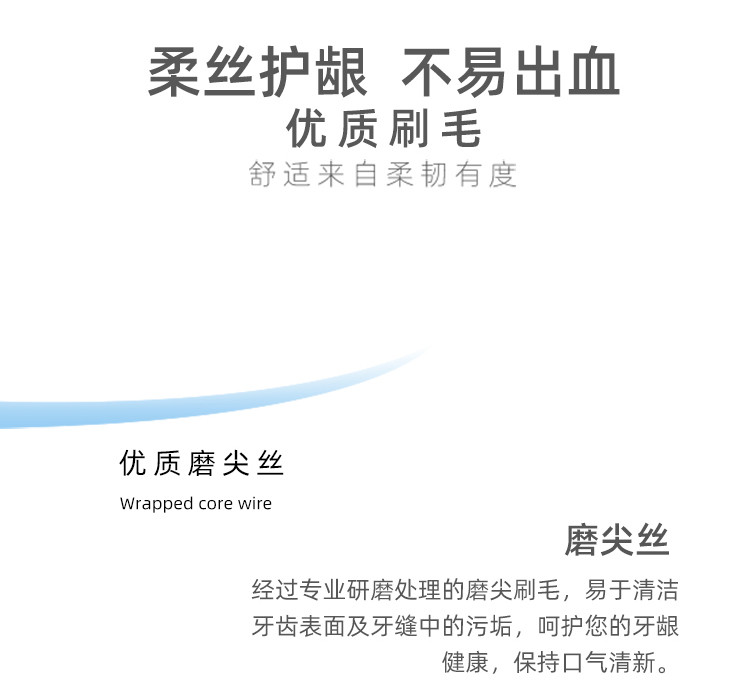 两面针 柔丝深洁牙刷双支装