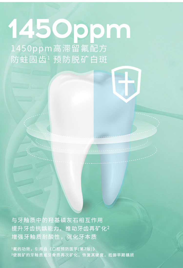 米妍 meyarn健齿防龋牙膏110g/支 青柠薄荷