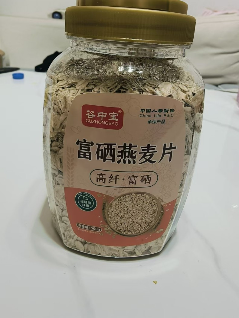 谷中宝 富硒燕麦片原味低脂