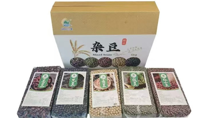 嫩水态安 杂豆组合黑豆黄豆绿豆红小豆芸豆1kg*5袋5kg/箱