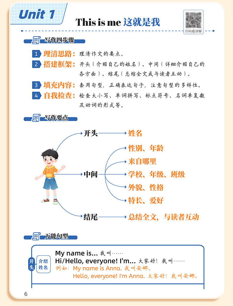 斗半匠 小学英语作文范文一本全小学生英语写作技巧示范大全一本通