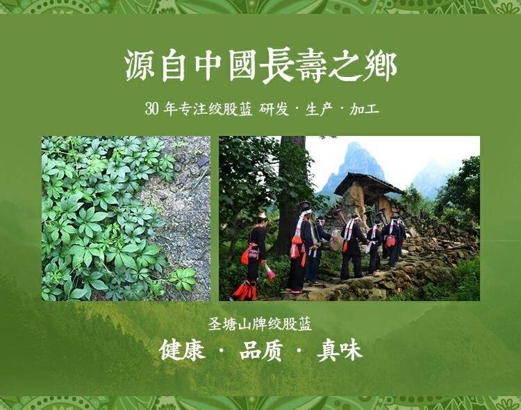 广西来宾广西金秀圣塘山牌纯野生七叶盒装