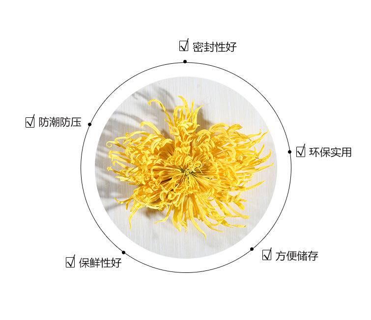 【10袋起邮！可分开下单】安徽黄山大菊花茶金丝皇菊 一朵一杯一泡特级大朵黄菊贡菊花草茶叶独立袋装