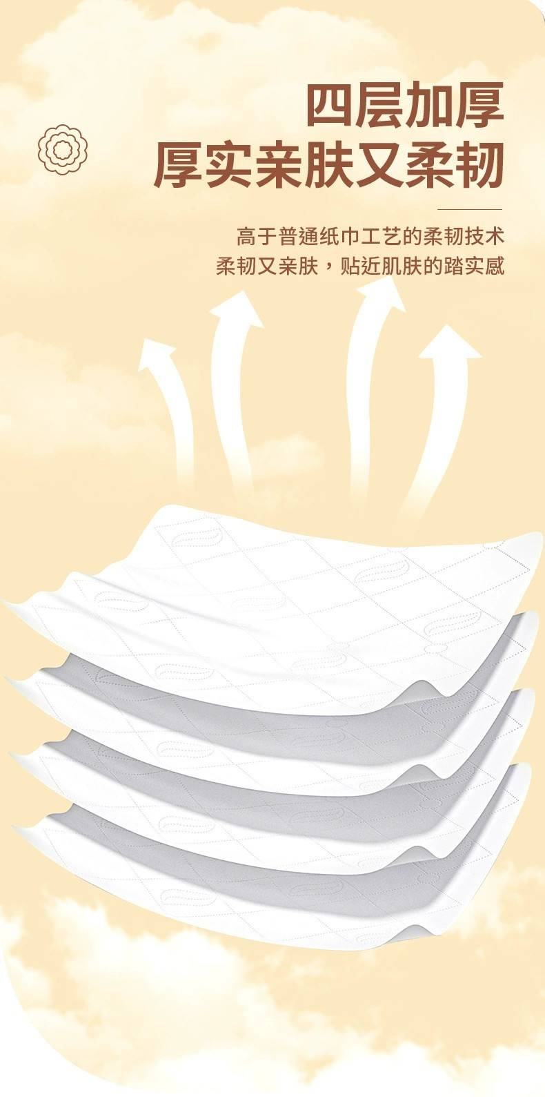 【3提】悬挂式抽纸家用卫生纸亲肤柔软面巾纸加大加厚纸巾