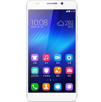 HUAWEI华为 荣耀 6（H60-L01)移动版4G手机(TD-LTE/TD-SCDMA/GSM)(白色)图片