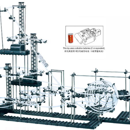 智乐美-SpaceBall&BAOLE 云霄飞车曲速引擎太空轨道 七级（拼装的乐趣）
