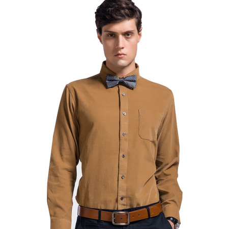莱斯玛特秋装新款 男士商务休闲灯芯绒衬衫 加厚灯芯绒SW13386图片