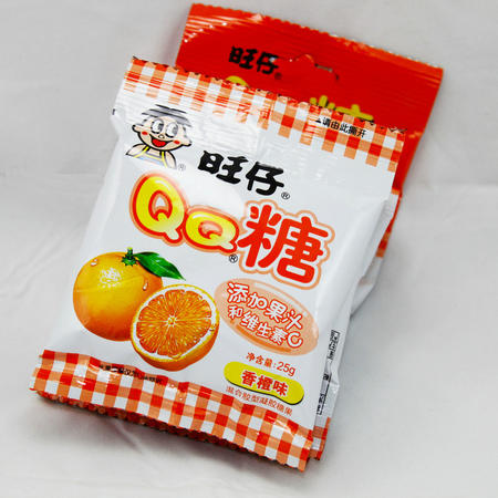 旺仔qq糖橙子味图片图片