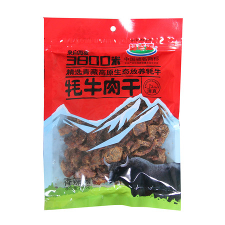 【青海特产】绿草源 牦牛肉干（香辣味）250g