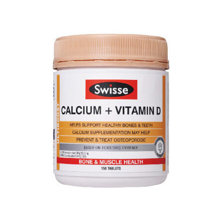 Swisse Ultiboost Calcium + Vitamin D 维生素D加钙片 150粒 X 2图片