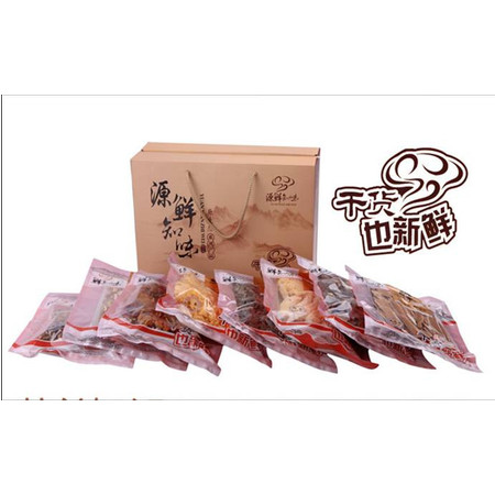 【浙江特产】鲜知味养生 灵芝 菌菇礼盒1000g